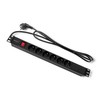 QOLTEC 54470 Maitinimo juostelė RACK spintelėms 1U 16 PDU 6xFRENCH 2m