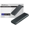 Qoltec M.2 SSD disko dėklas | nvme | pcie | usb3.1 | 10gbps | 4 tb | grafitas