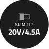 Qoltec 50054 maitinimo adapteris nešiojamam Lenovo  kompiuteriui 90 W | 20 V | 4,5 A | Slim tip+pin | su maitinimo laidu