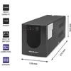 Nepertraukiamo maitinimo šaltinis UPS Qoltec Monolith 1200VA 720W