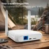 Qoltec 56980 Home &amp; Travel 4G LTE Maršrutizatorius with Wi-Fi 6 | AX300 | 2.4GHz | Dual Antenna | USB-C | Micro SIM