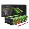 QOLTEC 51944 grynos sinusinės bangos inverteris, monolitas / akumuliatoriaus įkroviklis / UPS / 5000 W / 2500 / 12 V iki 230 V / LCD