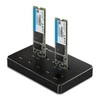 QOLTEC 50310 Drive Docking Station 2x SSD M.2 SATA / NGFF / USB Type C
