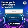 RAM „Crucial Pro Overclocking“ 32 GB [1x32 GB 6400 MHz DDR5 CL40 UDIMM] balta
