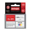 Rašalo kasetė Activejet AC-511R (Canon CL-511 pakeitimas; Premium; 12 ml; spalvotas)