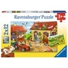 Ravensburger Dėlionė 2x12 vnt. - Ūkis