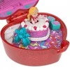 Mattel Polly Pocket kompaktiškas gimtadienio rinkinys su žiedu ir torto figūrėle