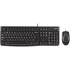 Rinkinys Klaviatūra ir pelė logitech mk120 920-002562 (membraninė; usb 2.0; (us); spalva juoda; optinė; 1000 dpi)