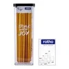 rotho Gyvūnų Maisto Indas - Loft Kvadratinė 2.0L Skaidrus/Juodas