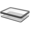 Rotho platus skanėstų indelis 1,0 l loft permatomas/juodas
