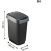 Šiukšliadėžė Rotho 1754308850, 10 l