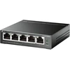 Šakotuvas Switch tp-link tl-sg105mpe l2 gigabit ethernet (10/100/1000) poe juoda