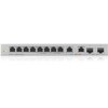 Šakotuvas Zyxel Przełącznik 12 prievadų gigabitų nevaldomas jungiklis su 8 prievadų 1g + 2 prievadų 2,5g + 2 prievadų sfp+ xgs1010-12-zz0102f