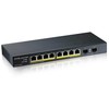 Šakotuvas Zyxel Jungiklis gs1100-10hp-eu0102f 120w poe 8xgigabit 2xfiber uplilk jungiklis