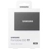 Kietasis diskas Samsung T7 1tb usb3.2 gen.2 nešiojamasis diskas pilkas