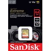 Sandisk Extreme SDXC 64gb 170/80 Mbps V30 uhs-i u3 atminties kortelė