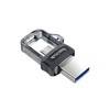 Pendrive sandisk ultra dual drive sddd3-064g-g46 (64gb; microusb, usb 3.0; spalva juoda)
