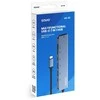 Savio AK-82 interface hub USB Type-C 5000 Mbit/s Juodas