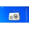 SAVIO RS-02 Portable Radio, baltas