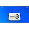 SAVIO RS-02 Portable Radio, baltas