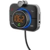 Savio tr-14 automobilinis fm siųstuvas su bluetooth ir įkrovikliu, greitas įkrovimas 3.0 ir maitinimo tiekimas, triukšmo mažinimas