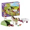 SCHLEICH „Arklių klubas“ Saros stovyklavimo rinkinys