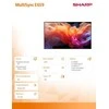 Monitorius Sharp E659 65 colių LFD UHD 350CD/M2 D- - FONINIS APŠVIETIMAS 16/7 ĮSPĖJIMAS USB MEDIAPL