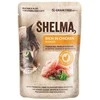 SHELMA Rich in lašiša, cod, jautiena and vištiena – šlapias kačių maistas – 4x85g