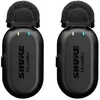 Shure mv-two-z6 - du belaidžiai judantys mv-lav mikrofonai, įkrovimo dėklas