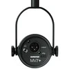 Shure mv7+-k-bndl – balso perdavimo/balso mikrofonas su xlr/usb-c jungtimi, juodas + gator stalo stovas