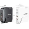 Unitek Įkroviklis rašomasis stalas GaN 100W 2xUSB-A 2xUSB-C juoda