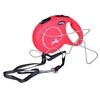Smycz flexi automatinė new classic s linka 8 m - šuniui do 12 kg, spalva raudona