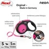 Smycz flexi automatinė new neon s taśma 5 m - šuniui do 15 kg, spalva rožinis