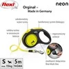 Smycz flexi automatinė new neon s taśma 5 m - šuniui do 15 kg, spalva geltona