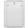 Lanberg Sieninė instaliacinė spintelė 19 18u 600x600mm pilka (stiklinės durys)