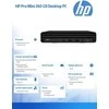 Hewlett Packard (HP) HP Pro Mini 260 G9 Intel® Core™ i5 i5-1335U 8 GB DDR4-SDRAM 256 GB SSD Windows 11 Pro Mini PC Juodas