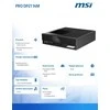 Ultrasmall desktop MSI PRO DP21 14M-233BEU barebone i5 / Wi-Fi 6E + BT / 2×2.5Gbps (juodas)