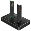 Stacionarus kompiuteris Qoltec Doko stotelė dysków ssd m.2 nvme sata usb-c dual 2 x 2tb