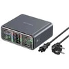 4smarts stalinis įkroviklis Lucid GaN „pasidaryk pats“ 360 W įkrovimo stotelė, 5xUSB-C, 1xUSB-A, pilka