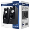 2.0 speakers SVEN 357, juodas, USB, power output 2x3W (RMS)