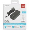 Targus Maitinimo šaltinis 65w usb type-c charger juodas