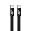 TB Kabelis USB C - USB C 1m płaski juoda (AKTBXKUCCFLAT1B)