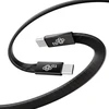 TB Kabelis USB C - USB C 1m płaski juoda (AKTBXKUCCFLAT1B)
