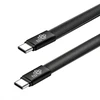 TB Kabelis USB C - USB C 1m płaski juoda (AKTBXKUCCFLAT1B)