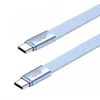 TB Kabelis USB C - USB C 1m płaski mėlynas (AKTBXKUCCFLAT1N)