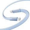 TB Kabelis USB C - USB C 1m płaski mėlynas (AKTBXKUCCFLAT1N)