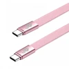 TB Kabelis USB C - USB C 1m płaski brzoskwiniowy (AKTBXKUCCFLAT1O)