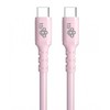 TB Touch TB Kabelis USB C - USB C 60W żelowy 1m rožinė