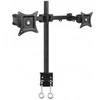 Techly LCD/LED stalinis laikiklis 13-27 colių, dvigubas, 2x10kg, juodas