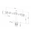 Techly LCD/LED stalinis laikiklis 13-27 colių, dvigubas, 2x10kg, juodas